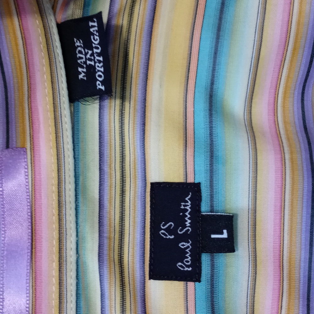 🌞Paul Smith🌞 - Yellow/Multi Stripe L/S Button Down - Picture 3 of 13